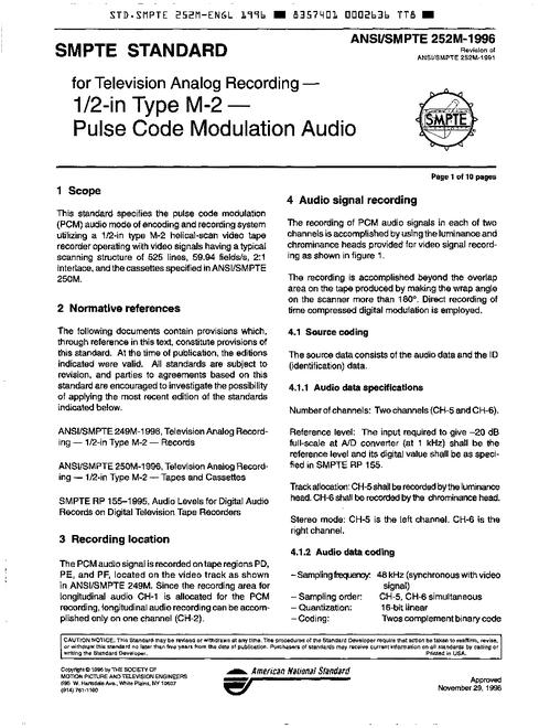 SMPTE ST 252M