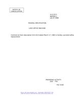 CID A-A-1013 Notice 1 - Cancellation