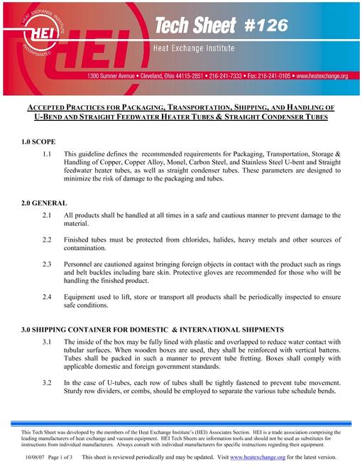 HEI Tech Sheet #126
