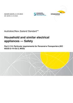 AS/NZS 60335.2.114:2023