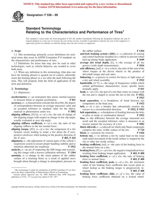 ASTM F538-99