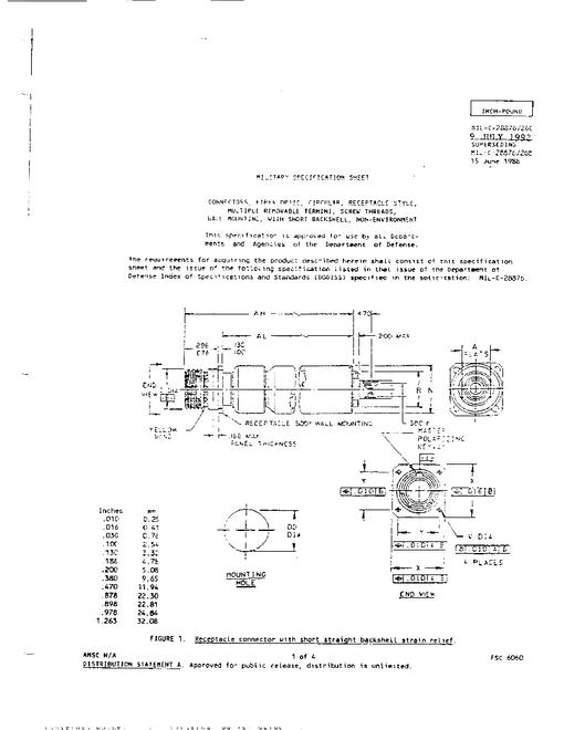MIL MIL-C-28876/26C