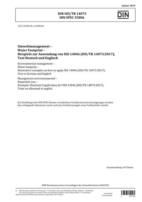 DIN ISO /TR 14073