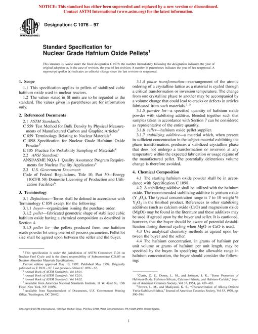 ASTM C1076-97