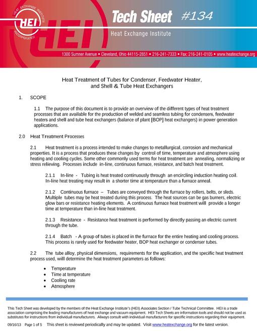 HEI Tech Sheet #134