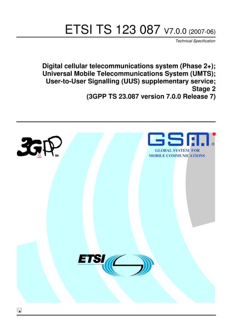 ETSI TS 123 087