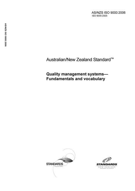 AS/NZS ISO 9000:2006