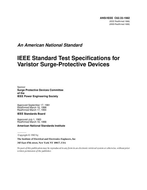 IEEE C62.33-1982
