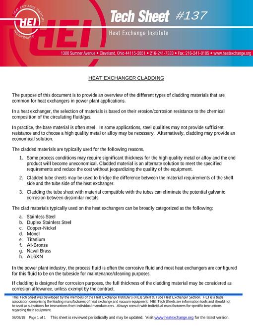 HEI Tech Sheet #137