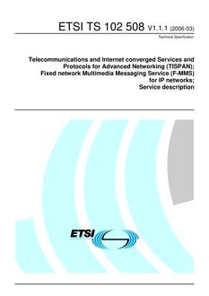 ETSI TS 102 508