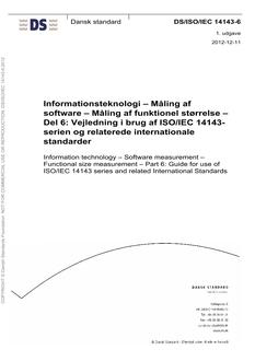 DANSK DS/ISO/IEC 14143-6