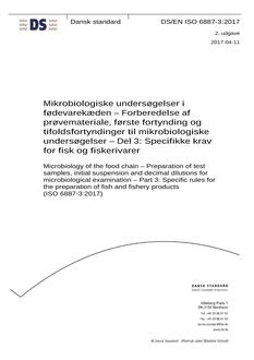 DANSK DS/EN ISO 6887-3