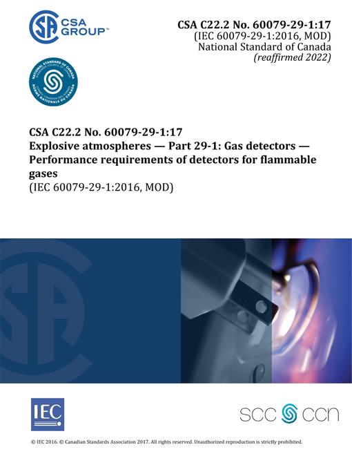 CAN/CSA C22.2 NO. 60079-29-1:17 (R2022)
