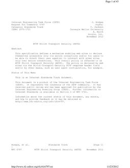 IETF RFC 6797