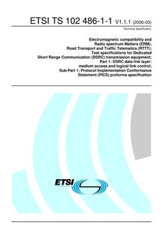 ETSI TS 102 486-1-1