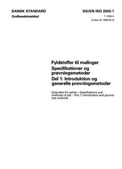 DANSK DS/EN ISO 3262-1
