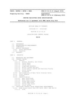 ARMY UFGS-33 52 43.14