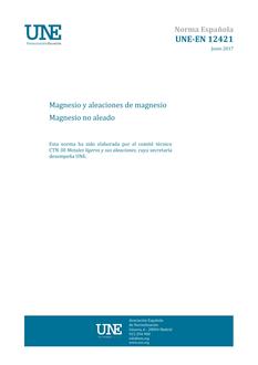 AENOR UNE-EN 12421