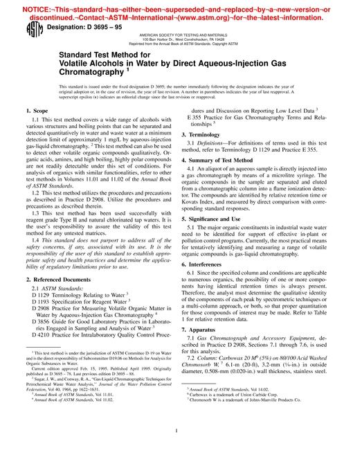ASTM D3695-95