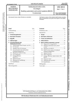 VDI VDI 3814 BLATT 1