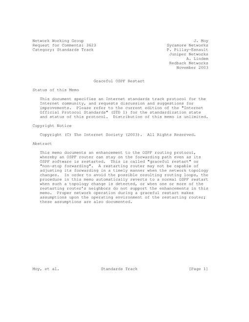 IETF RFC 3623