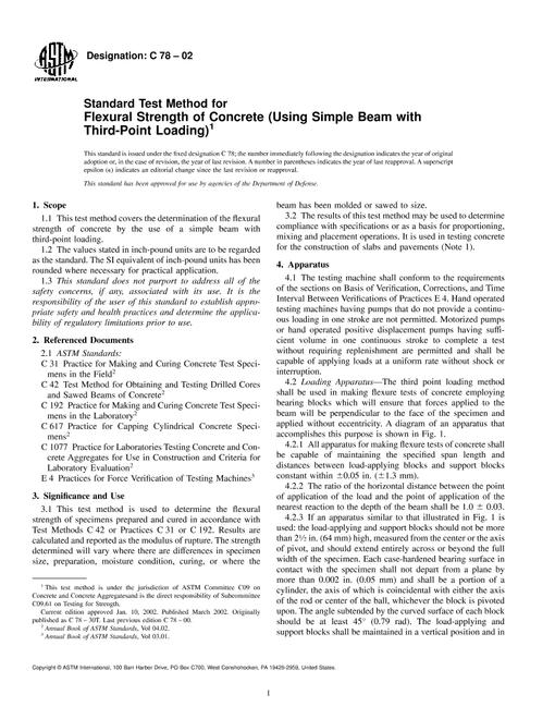 ASTM C78-02