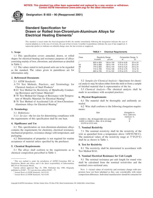 ASTM B603-90(2001)