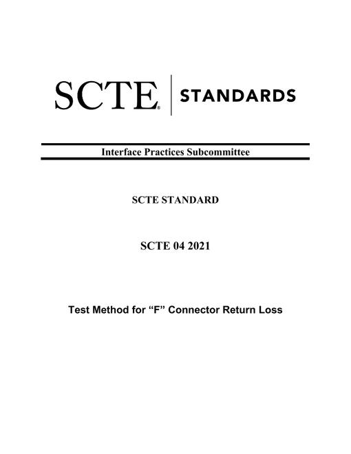 SCTE 04 2021