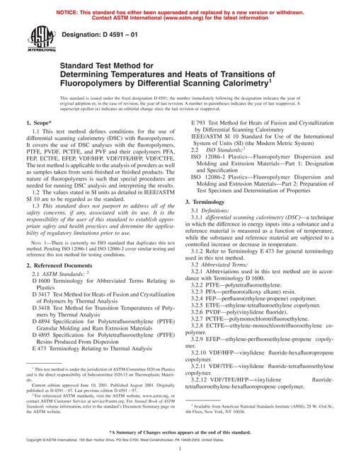 ASTM D4591-01