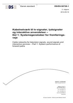 DANSK DS/EN 60728-1
