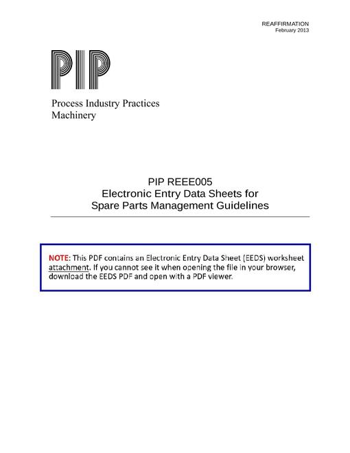 PIP REEE005-EEDS