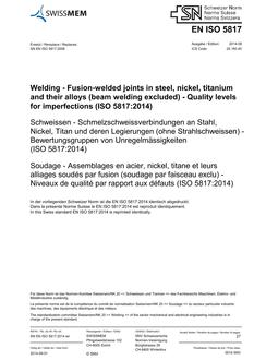 SNV SN EN ISO 5817