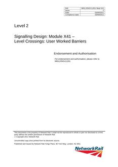 NR NR/L2/SIG/11201/MOD X41 ISSUE 1