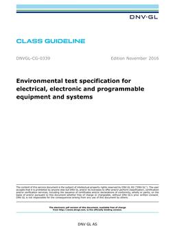 DNV DNVGL-CG-0339