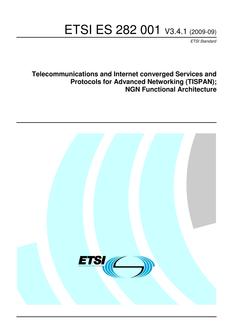 ETSI ES 282 001