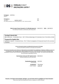 DANSK DSF/ISO/DIS 11979-7
