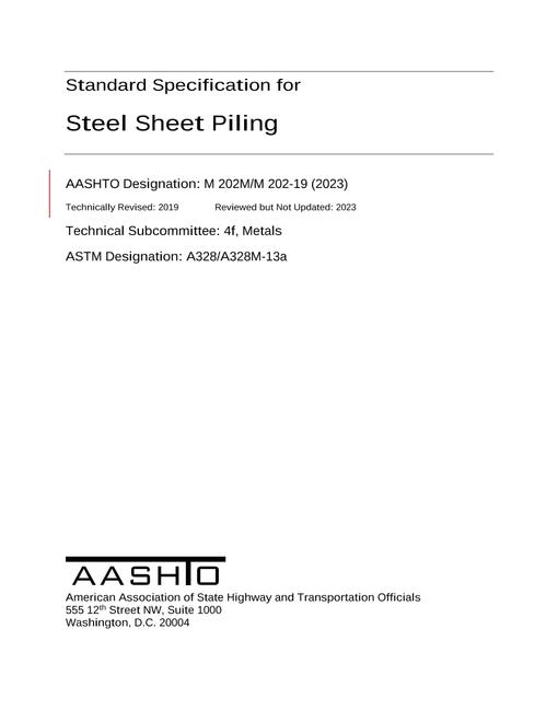 AASHTO M 202M/M 202-19 (2023)