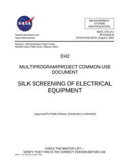 NASA MSFC-STD-372 Rev. B