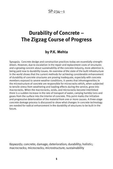 Seventh CANMET/ACI International Conference on Durability of Concrete