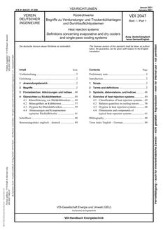 VDI VDI 2047 BLATT 1
