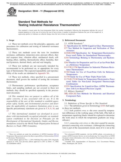 ASTM E644-11(2019)