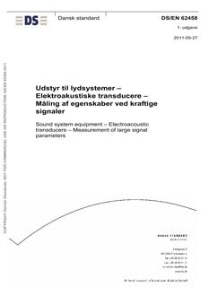 DANSK DS/EN 62458