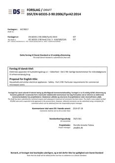 DANSK DSF/EN 60335-2-90/FPRA2
