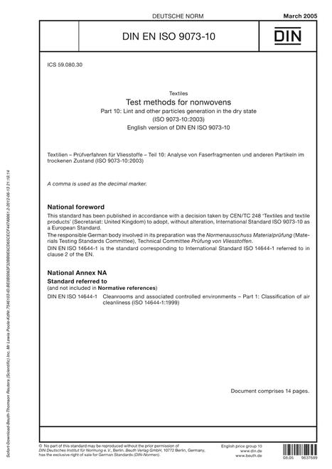 DIN EN ISO 9073-10
