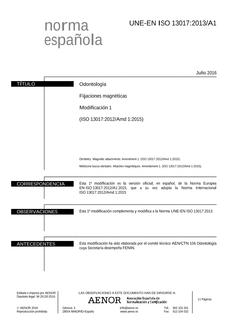 AENOR UNE-EN ISO 13017/A1