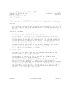 IETF RFC 6623