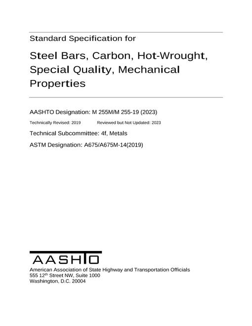 AASHTO M 255M/M 255-19 (2023)