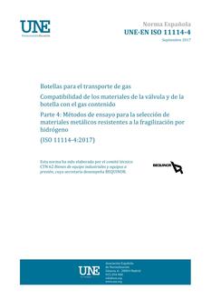 AENOR UNE-EN ISO 11114-4
