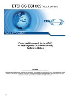 ETSI GS ECI 002