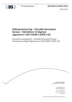 DANSK DS/ISO/TS 32002